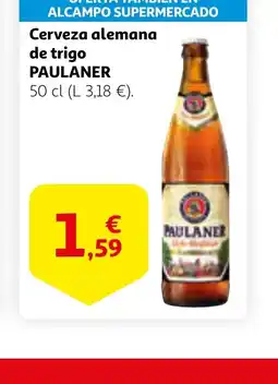 Alcampo PAULANER Cerveza alema de trigo oferta