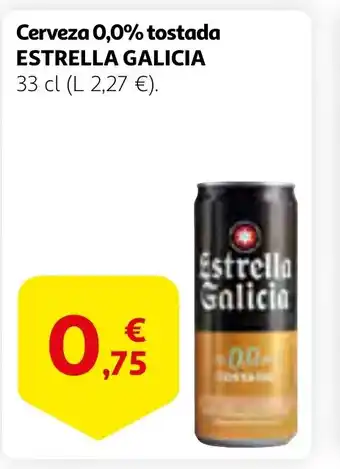 Alcampo ESTRELLA GALICIA Cerveza 0,0% tostada oferta