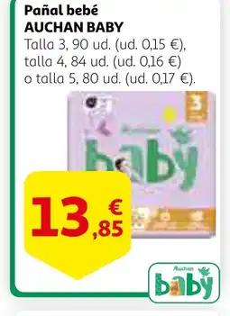 Alcampo AUCHAN BABY Pañal bebé oferta