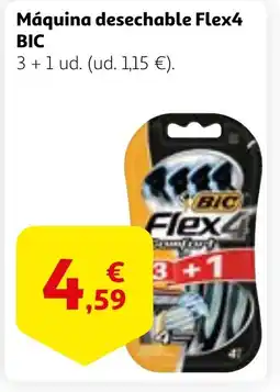 Alcampo BIC Máquina desechable Flex4 oferta