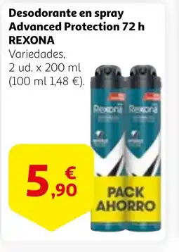 Alcampo REXONA Desodorante en spray Advanced Protection 72 h oferta