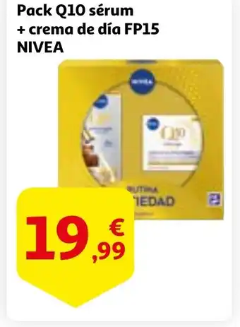 Alcampo NIVEA Pack Q10 sérum + crema de día FP15 oferta