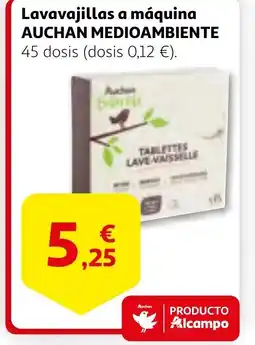 Alcampo AUCHAN MEDIOAMBIENTE Lavavajillas a máquina oferta