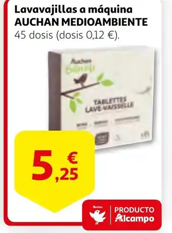 Alcampo AUCHAN MEDIOAMBIENTE Lavavajillas a máquina oferta