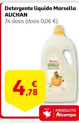 Alcampo AUCHAN Detergente líquido Marsella oferta