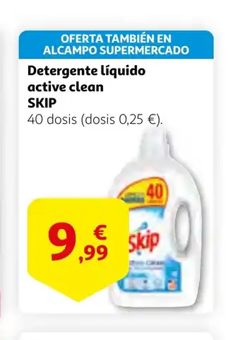 Alcampo SKIP Detergente líquido active clean oferta