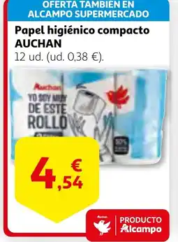 Alcampo Papel higiénico compacto oferta