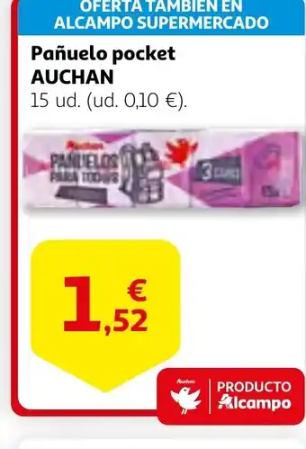 Alcampo AUCHAN Pañuelo pocket oferta