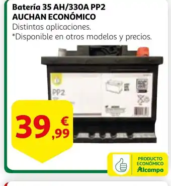 Alcampo AUCHAN ECONÓMICO Batería 35 AH/330A PP2 oferta