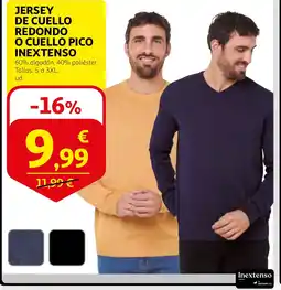 Alcampo INEXTENSO Jersey de cuello redondo o cuello pico oferta