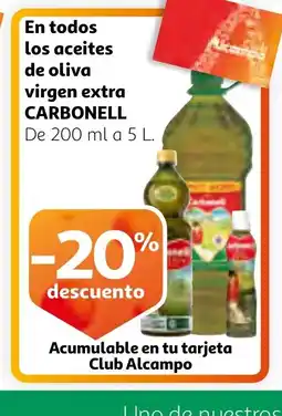 Alcampo CARBONELL En todos los aceites de oliva virgen extra oferta