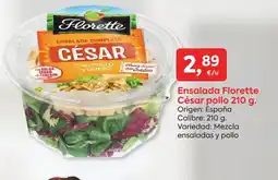 Suma Supermercados Ensalada Florette César pollo oferta