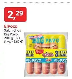 Suma Supermercados ELPOZO Salchichas Big Pavo oferta