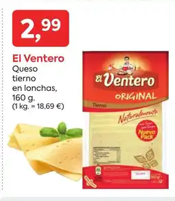 Suma Supermercados EL VENTERO Queso tierno en lonchas oferta