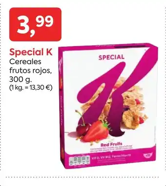 Suma Supermercados SPECIAL K Cereales frutos rojos oferta