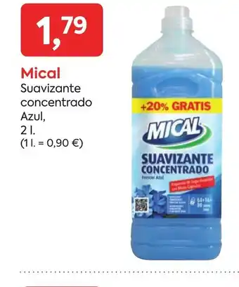 Suma Supermercados MICAL Suavizante concentrado oferta