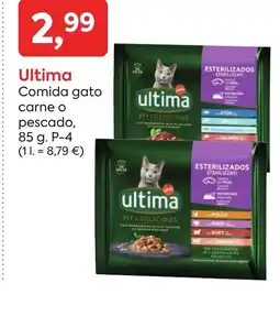 Suma Supermercados ULTIMA Comida gato carne o pescado oferta