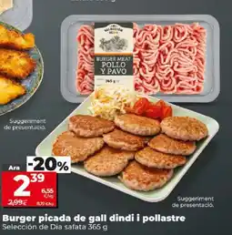 Dia Burger picada de gall dindi i pollastre oferta