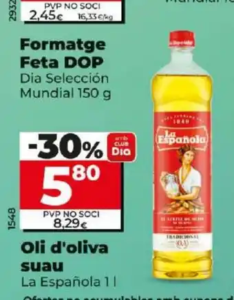 Dia Oli d'oliva suau oferta