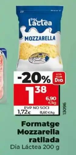 Dia Formatge Mozzarella ratllada oferta