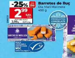 Dia Barretes de lluç oferta