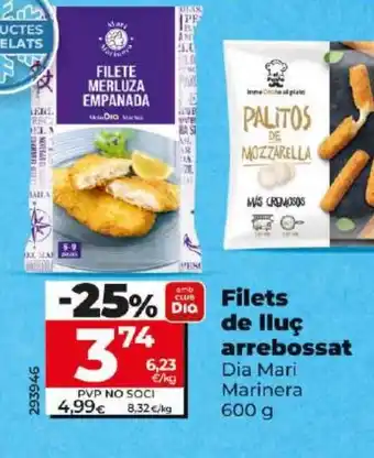 Dia Filets de lluç arrebossat oferta