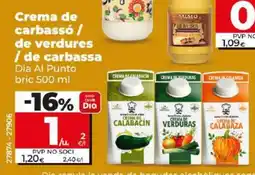 Dia Crema de carbassó / de verdures / de carbassa oferta