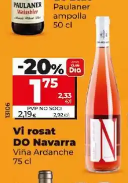 Dia Vi rosat DO Navarra oferta