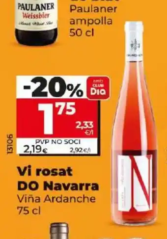 Dia Vi rosat DO Navarra oferta