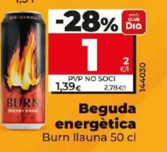 Dia Beguda energètica oferta