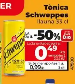 Dia SCHWEPPES Tònica oferta