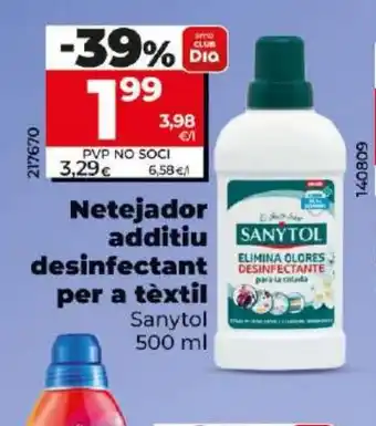 Dia Netejador additiu desinfectant per a tèxtil oferta