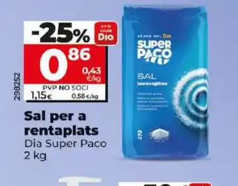 Dia Sal per a rentaplats oferta