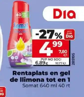 Dia Rentaplats en gel de llimona tot en 1 oferta