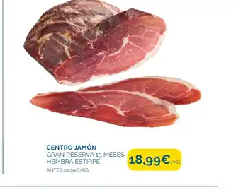 Cash Ecofamilia Centro jamón gran reserva 15 meses hembra estirpe oferta