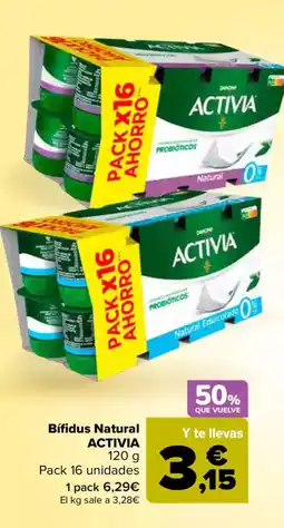 Carrefour ACTIVIA Bífidus Natural oferta