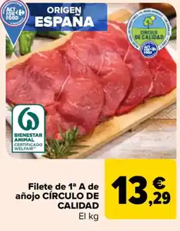 Carrefour Filete de 1ª a de añojo círculo de calidad oferta