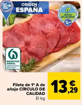 Carrefour Filete de 1ª a de añojo círculo de calidad oferta