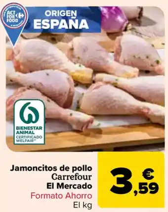 Carrefour Jamoncitos de pollo Carrefour El Mercado oferta