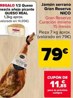 Carrefour NICO Jamón serrano Gran Reserva oferta