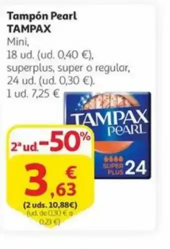 Alcampo Tampón Pearl TAMPAX oferta