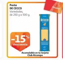 Alcampo Pasta DE CECCO oferta