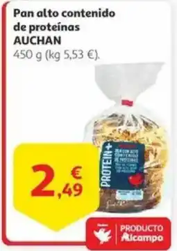 Alcampo Pan alto contenido de proteínas AUCHAN oferta