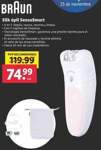 Lidl Braun Silk Épil SensoSmart oferta