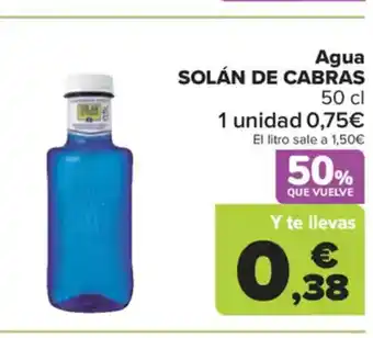 Carrefour Market SOLÁN DE CABRAS Agua oferta