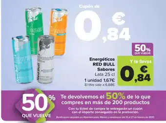 Carrefour Market RED BULL Energéticos oferta