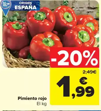 Carrefour Market Pimiento rojo oferta