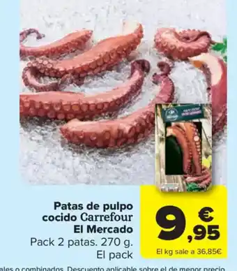 Carrefour Market Patas de pulpo cocido oferta