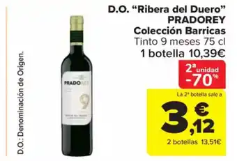 Carrefour Market PRADOREY D.O. Ribera del Duero Colección Barricas oferta