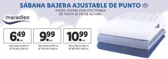 Lidl Meradiso Sábana Bajera Ajustable de Punto oferta